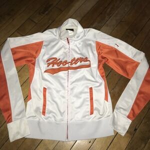 Hooters Womens Small White FullZip Jacket